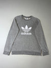 Adidas Originals Trefoil Crewneck Sweatshirt – Heather Grey (L/M)