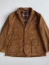 Vintage L.L.Bean Brown Corduroy Plaid-Lined Hunting Sport Coat Blazer (2XL/3XL)