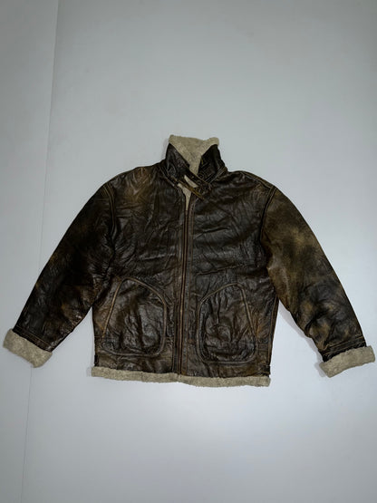 !                                                                                                                                                                                                        Super Premium Original Vintage Leather Jacket (XL/2XL)