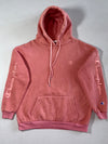 Vintage Champion Pink Embroidered Script Pullover Hoodie (L)