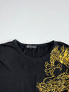 H’s Bondrain Black Dragon & Koi Embroidered Long Sleeve Tee (Xl)