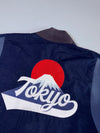Adidas Navy Nylon Bomber Jacket with Red Logo Patch Farco Edition (XL)