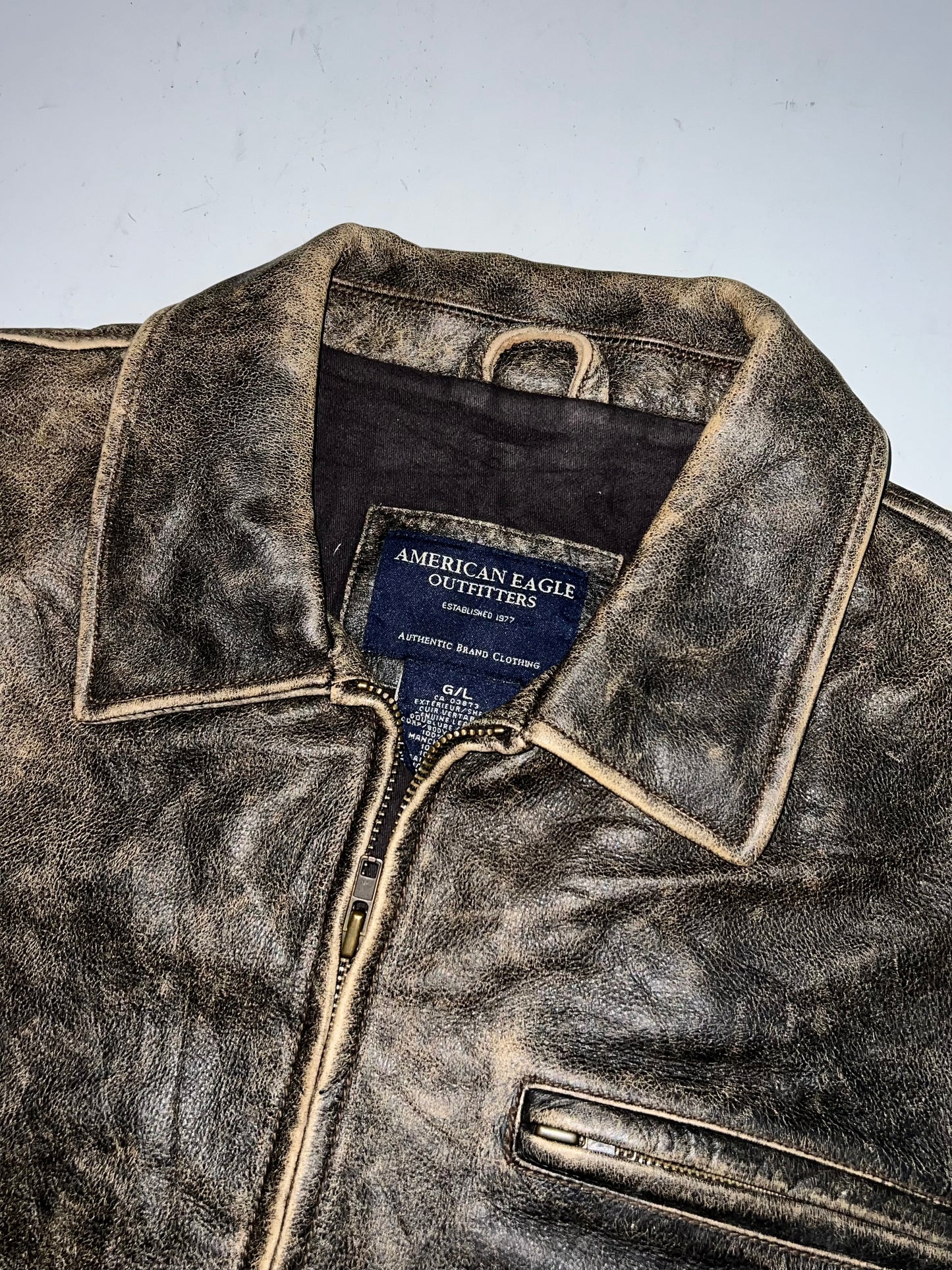 ZAmerican Eagle Original Leather Jacket (RARE) (L/XL)