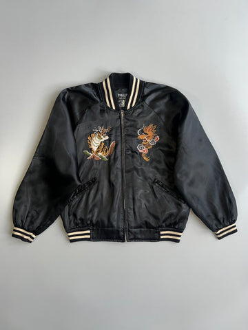 Pak Lung | Vintage Tiger & Dragon Embroidered Sukajan Bomber (M/L)