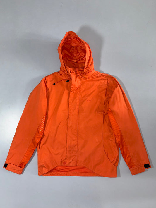 Vintage Nike Clima-Fit Hooded Jacket (Orange) (M)