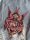 Ed Hardy Floral Snake Graphic Full-Zip Hoodie W/ Rhinestones women’s (XXS)