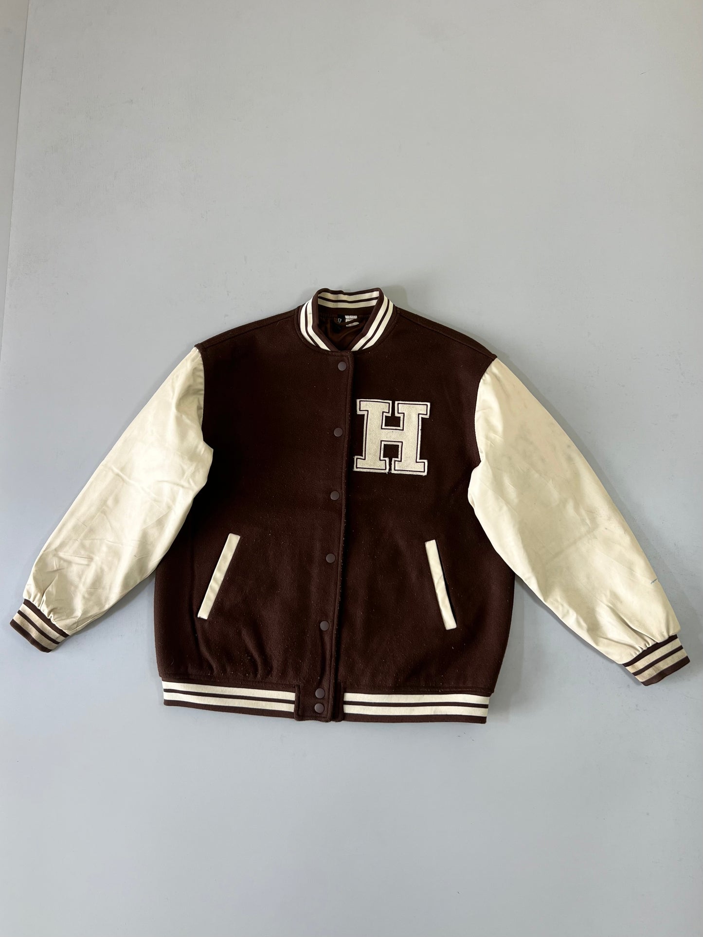 ZSuper Premium Varsity Jacket Original Leather (M)