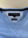 Tommy Hilfiger Premium Cotton Sweater – Sky Blue Crewneck (XL)
