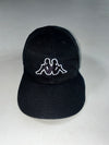 Kappa Black Omini Logo Embroidered Baseball Cap (Adjustable)