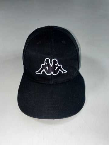 Kappa Black Omini Logo Embroidered Baseball Cap (Adjustable)