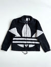 Adidas Originals Big Trefoil Sherpa Fleece Jacket – Black/Grey (XL)
