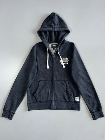 Roots Canada Charcoal Grey Zip Hoodie (S)
