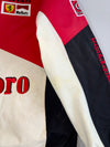 Vintage Ferrari Marlboro F1 Racing Jacket with Vodafone, Shell & Bridgestone Sponsor Patches — Michael Schumacher Signature (XL)