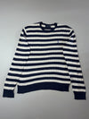 Polo Ralph Lauren Striped Ribbed Crewneck Sweater  Navy & White (L)