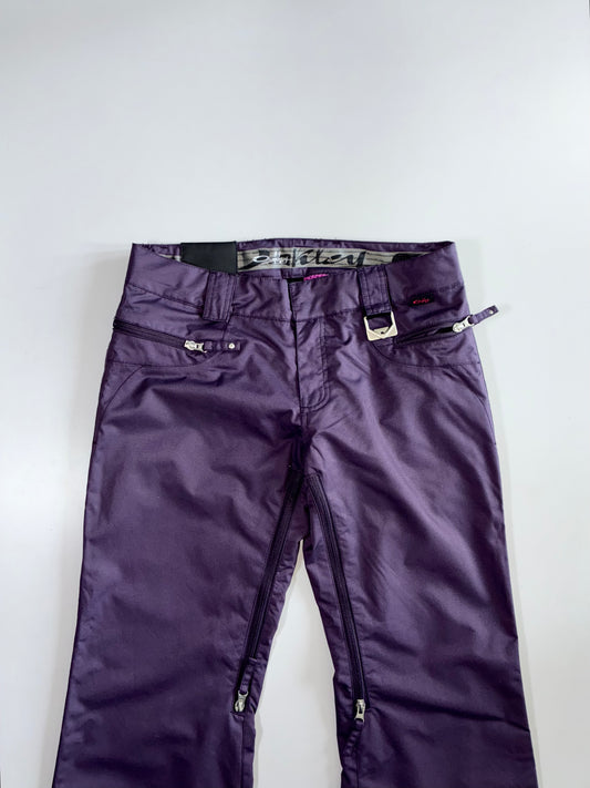 Oakley Vail Purple Snow Pants — Pink Logo Y2K Ski Cargo (W:32 |L:40)