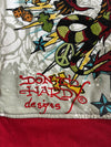 Vintage Y2K Ed Hardy by Christian Audigier Full Rhinestone Tattoo Graphic Zip Hoodie (L)