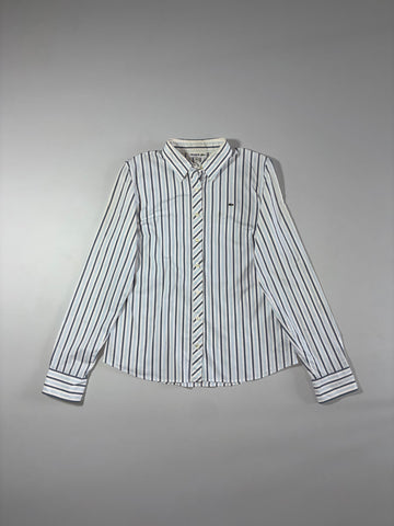 Lacoste Striped Button-Up Shirt (S)