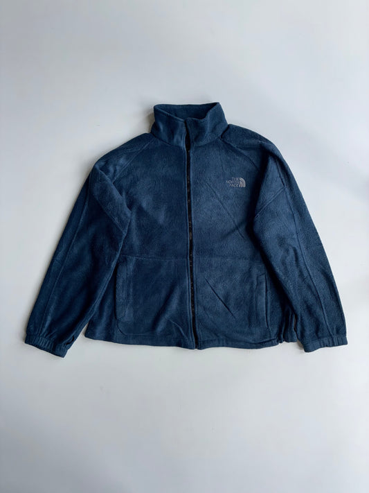 The North Face Fleece Zip-Up Jacket – Navy Blue (XL)