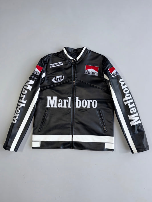 !                              Ultra Premium Iconic Marlboro Leather Jacket BRAND NEW (M)