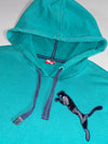 Puma | Teal Big Cat Logo Pullover Hoodie (L)