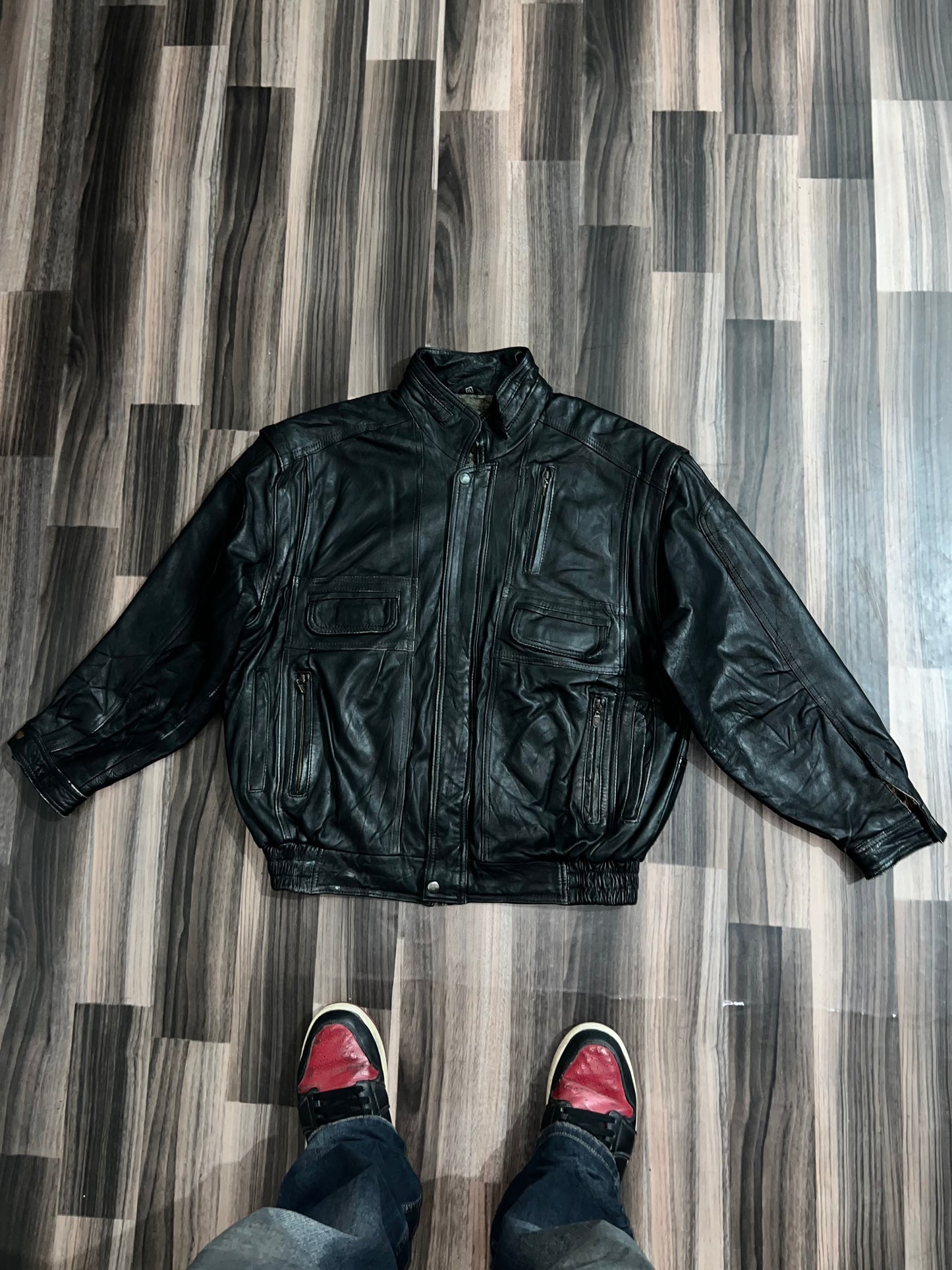 Zuper Premium Original Leather  Convert in Half Jacket (L/Xl)