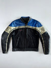 Dainese Blue/Silver Racing (Elbow padded) Leather Jacket (M)