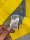 Adidas Yellow Striped Hooded Windbreaker (S)