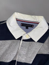 Tommy Hilfiger | Rugby Stripe Polo Navy Grey | (M/L)