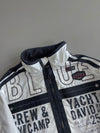 Camp David “Blue Crew & Yacht Sails” Graphic Jacket – White/Navy (XL)