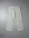 Dickies Vintage White Workwear Carpenter Pants (W:34) (L:37)