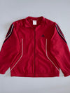 Adidas | 3-Stripe Piping Track Jacket | Red/Navy (XL)