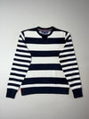 Tommy Hilfiger Navy & White Bold Stripe Crewneck Sweatshirt (L)