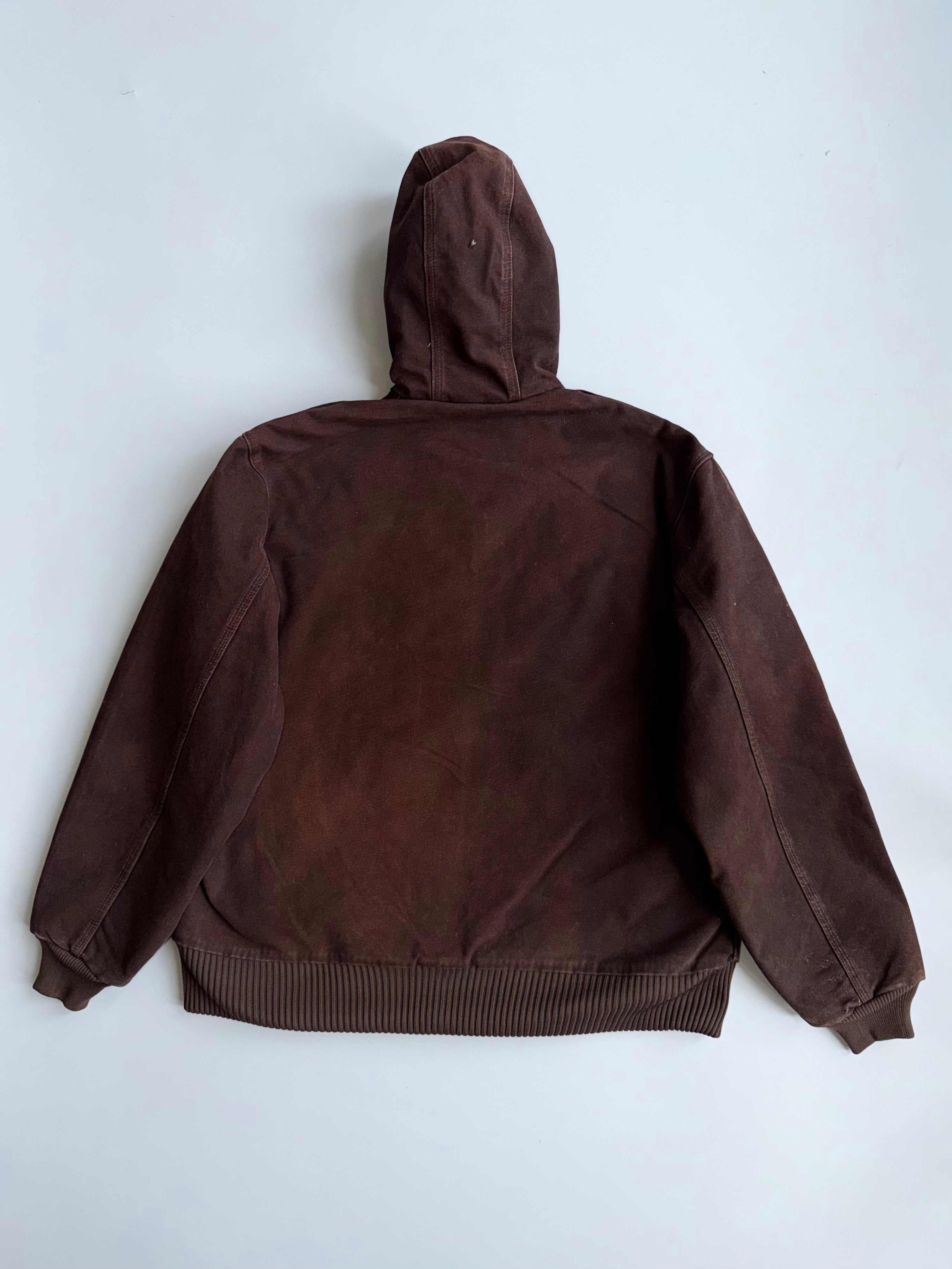 Carhartt | Brown Hooded Active Jacket | (XL/2XL) – Drip Drop Attire