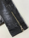 Vintage Vera Pelle Italian Leather Café Racer Jacket  Black  (S)