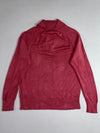 Tommy Hilfiger Cable Knit Shawl Collar Sweater – Coral Pink (M)