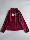 Puma Coach Jacket Maroon & Green Snap Button Windbreaker (L)