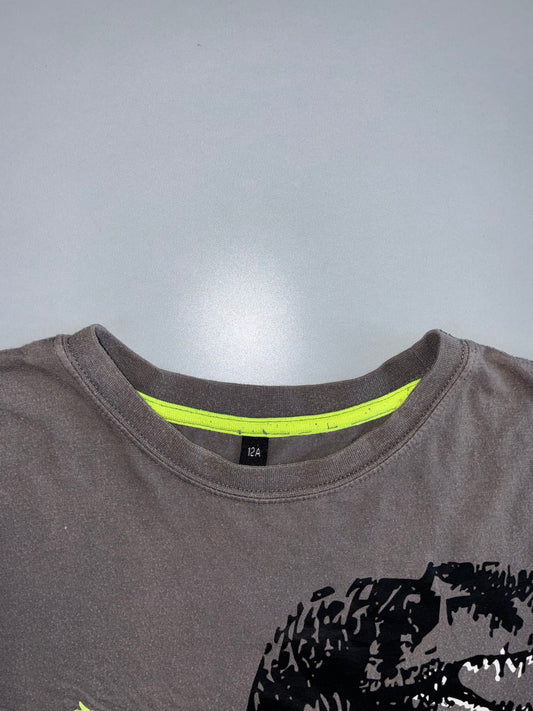 Wild Jurassic Generation” Dinosaur Graphic Tee | Charcoal Grey (XS)