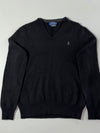 Polo Ralph Lauren Black V-Neck Sweater – (S)
