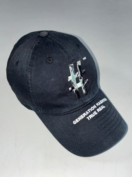 #BEENTRILL# Generation Hashtag Korean Streetwear Black Cap (Adjustable)