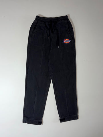 Dickies Classic Logo Embroidered Relaxed Fit Workwear Pants – Black (W:22) (L:37)