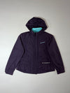 Columbia Sportswear Women’s Hooded Utility Windbreaker Jacket – Dark Purple (XL)