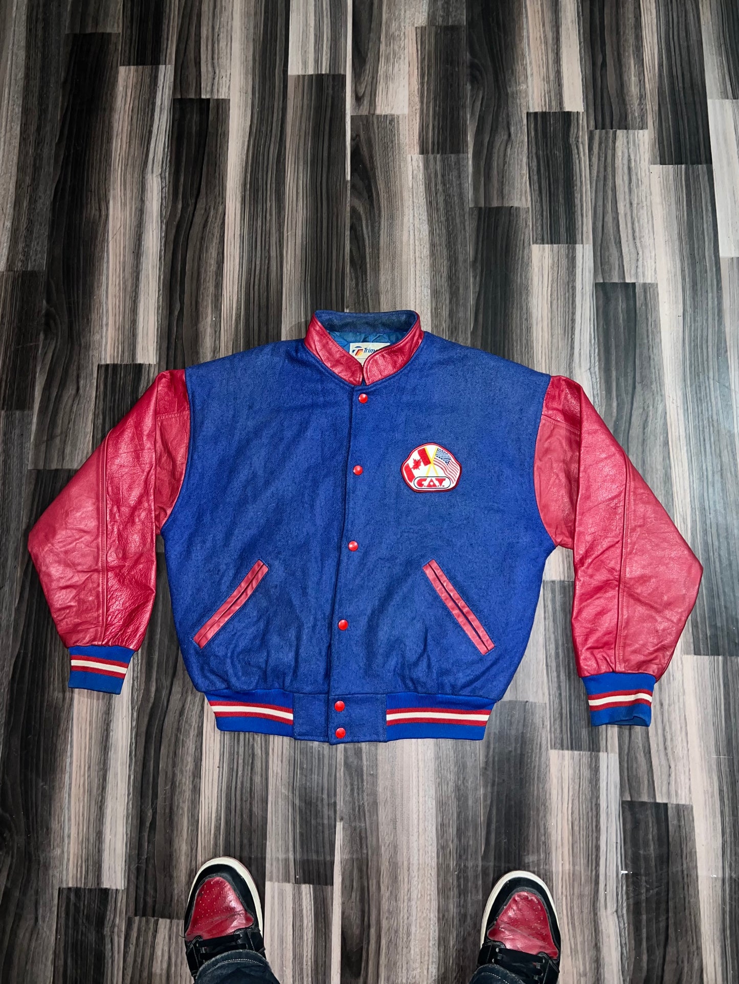 A bUltra Premium Leather Varsity Jacket (S/M)