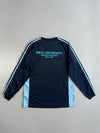 Adidas Japan Market Meiji University Nakano Hachioji 3-Stripe Colorblock Long Sleeve Training Top Navy (L)