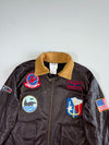 Top Gun Maverick VF-1 Patch Flight REXINE Bomber Jacket (M/L)