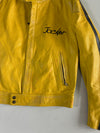 Jocker Vintage Yellow Leather Racing Jacket (S/M)