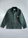 Vintage Carhartt WIP “OG Chore Chromo Coat” Hunter Green Hard cotton (L)