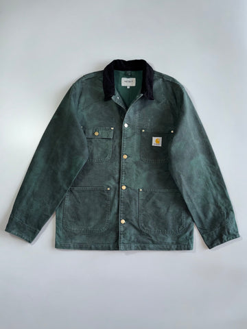 Vintage Carhartt WIP “OG Chore Chromo Coat” Hunter Green Hard cotton (L)