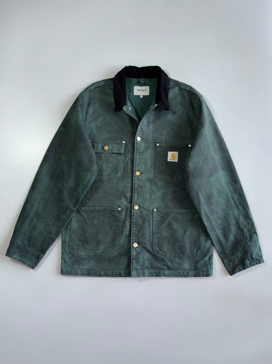 Vintage Carhartt WIP “OG Chore Chromo Coat” Hunter Green Hard cotton (L)