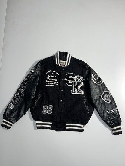 ZSuper Premium Varsity Jacket (RARE) Leather Sleeves (M)