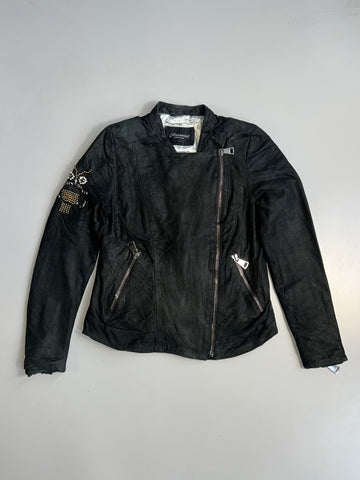 ZSuper Original Premium Leather Jacket  (Printed inside )(S)